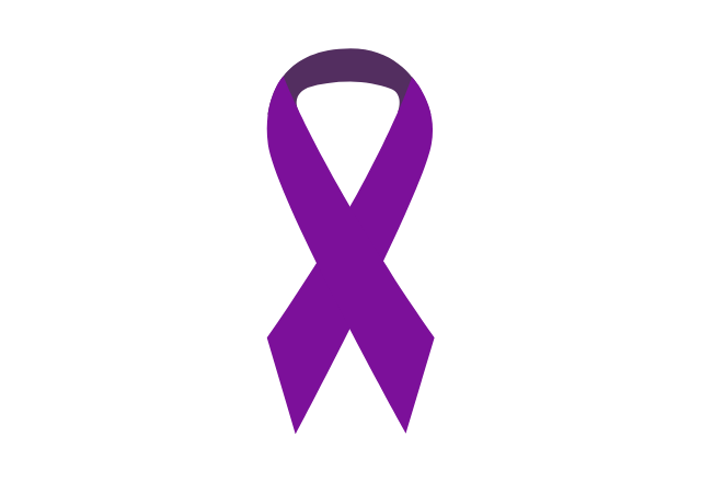purple cancer ribbon