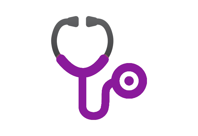 pediatric electrophysiology - purple stethoscope